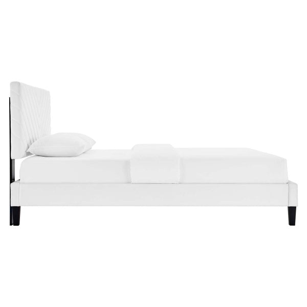 Roxanne Performance Velvet Twin Platform Bed By Modway