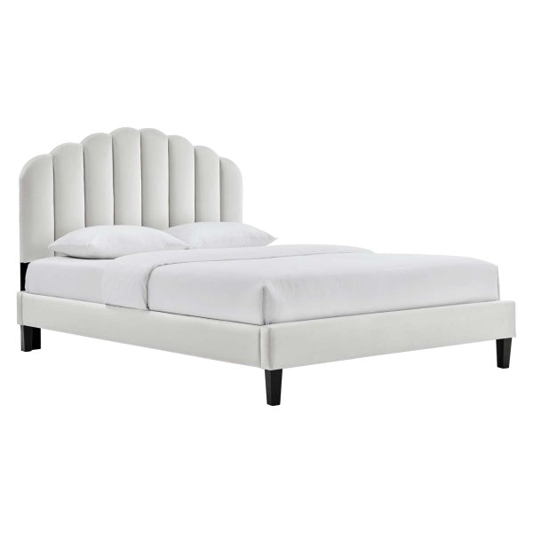 Daisy Performance Velvet Twin Platform Bed By Modway