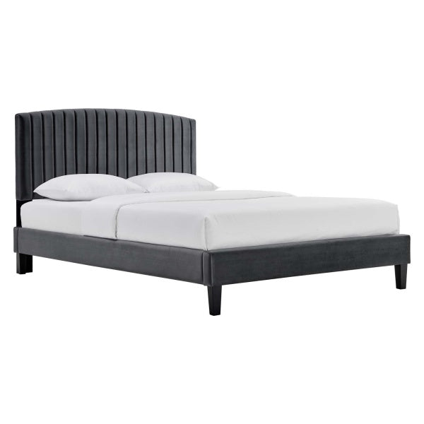 Alessi Performance Velvet King Platform Bed By Modway
