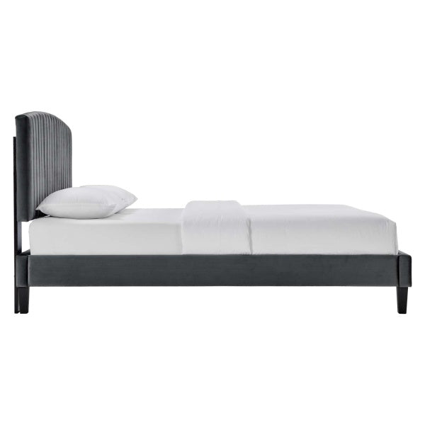 Alessi Performance Velvet King Platform Bed By Modway