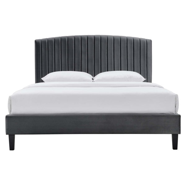 Alessi Performance Velvet King Platform Bed By Modway