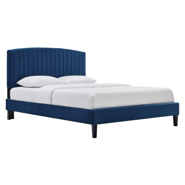 Alessi Performance Velvet King Platform Bed By Modway