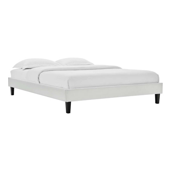 Reagan King Performance Velvet Platform Bed By Modway
