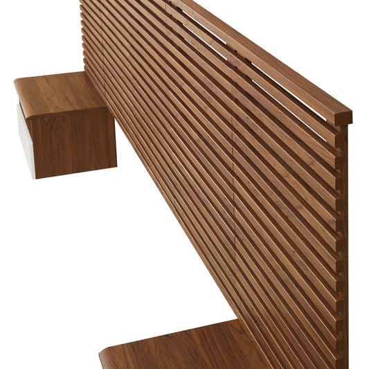 Render Wall Mount Twin Headboard and Modern Nightstands