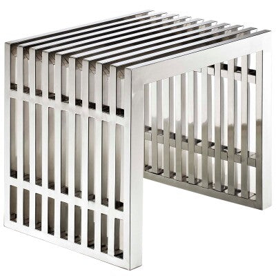 Gridiron Benches Set of 3 Silver by Modway