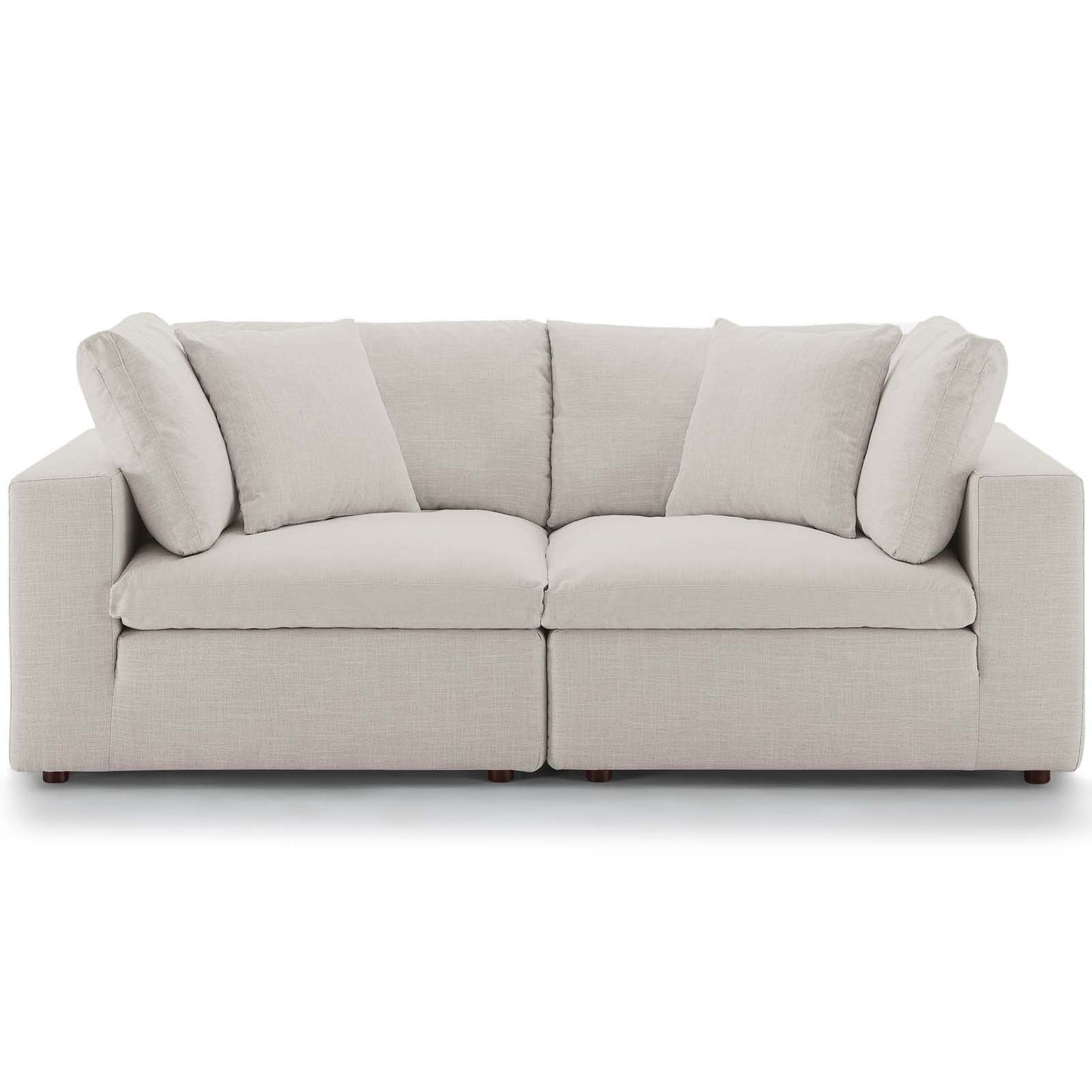 Commix Down Filled Overstuffed 2 Piece Sectional Sofa Set | Polyester by Modway
