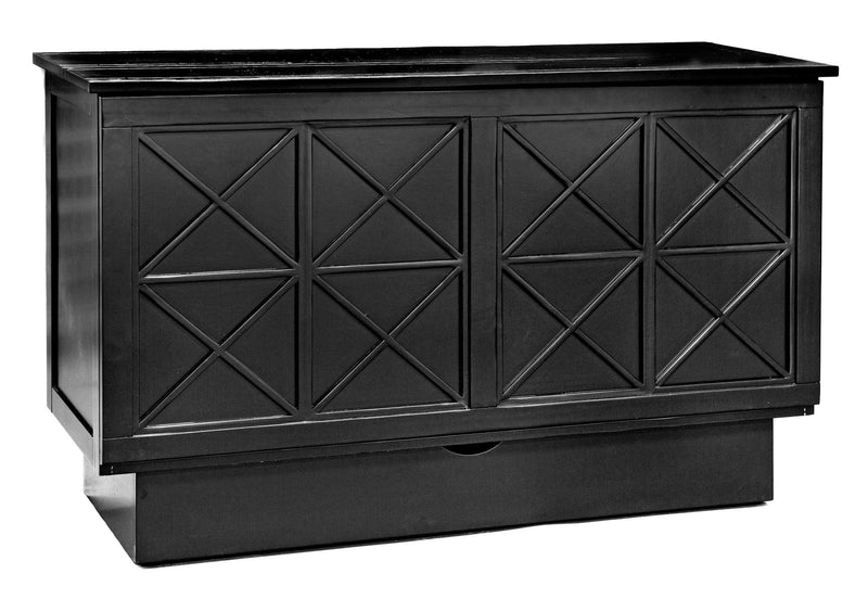 Essex Queen Murphy Cabinet Bed Black - Futons 4 Less