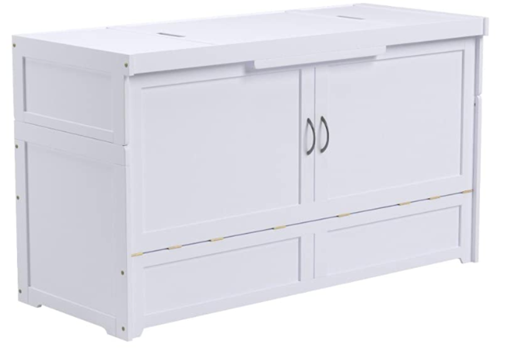 Night & Day Cube White Queen Murphy Cabinet Bed In A Box