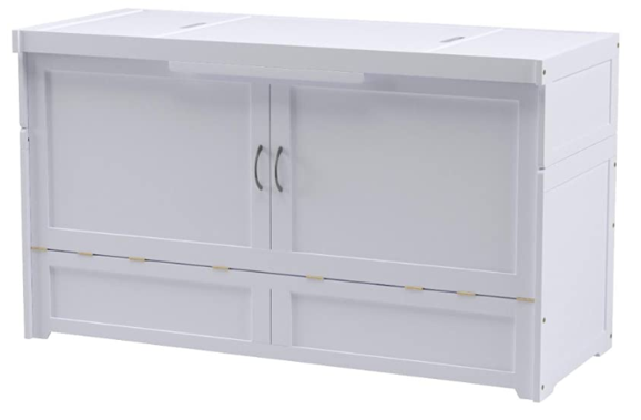 Night & Day Cube White Queen Murphy Cabinet Bed In A Box