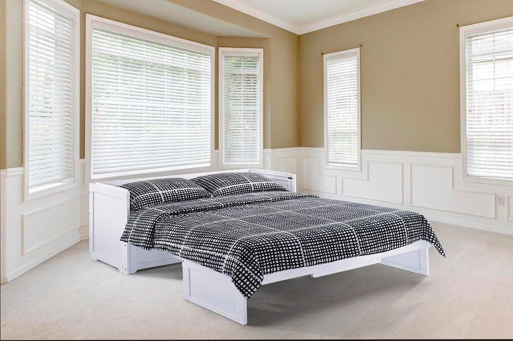 Night & Day Cube White Queen Murphy Cabinet Bed In A Box