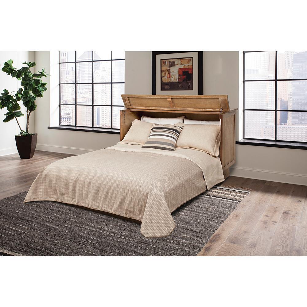 Arason Creden-ZzZ Essex Ash Queen Murphy Cabinet Bed In A Box