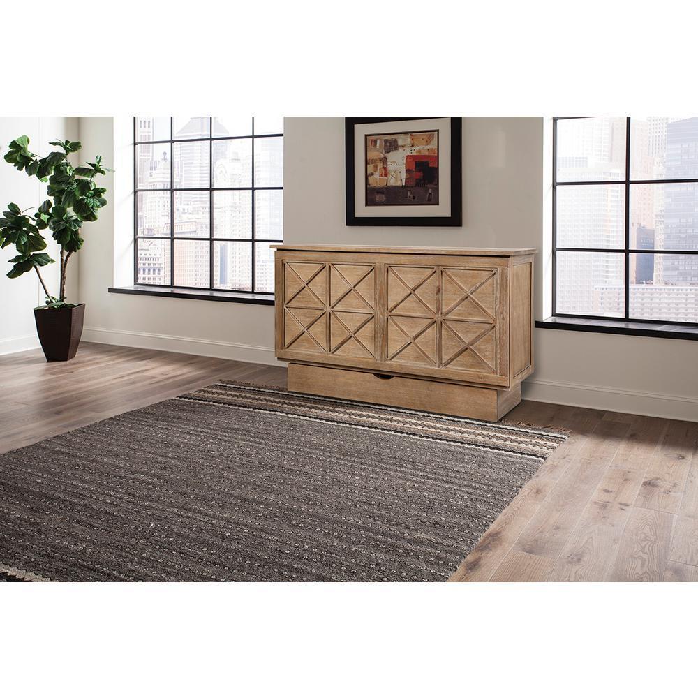 Arason Creden-ZzZ Essex Ash Queen Murphy Cabinet Bed In A Box