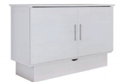 Arason Creden-ZzZ Madrid White Full Murphy Cabinet Bed In A Box