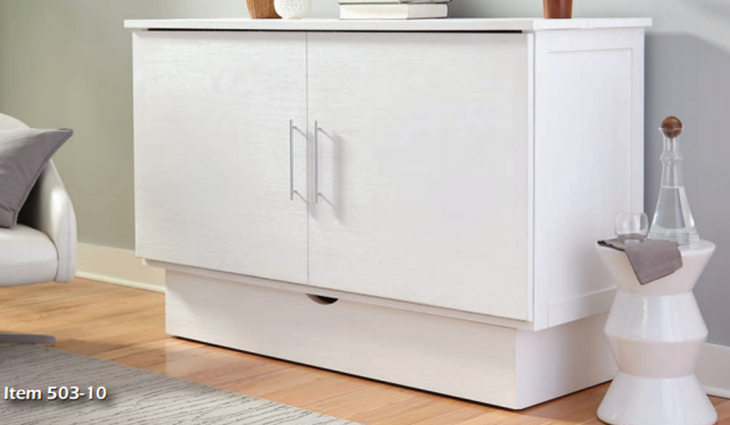 Arason Creden-ZzZ Madrid White Full Murphy Cabinet Bed In A Box