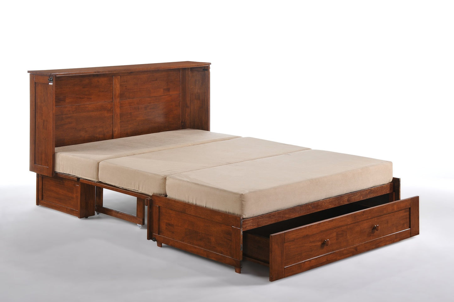 Night & Day Clover Cherry Queen Murphy Cabinet Bed In A Box