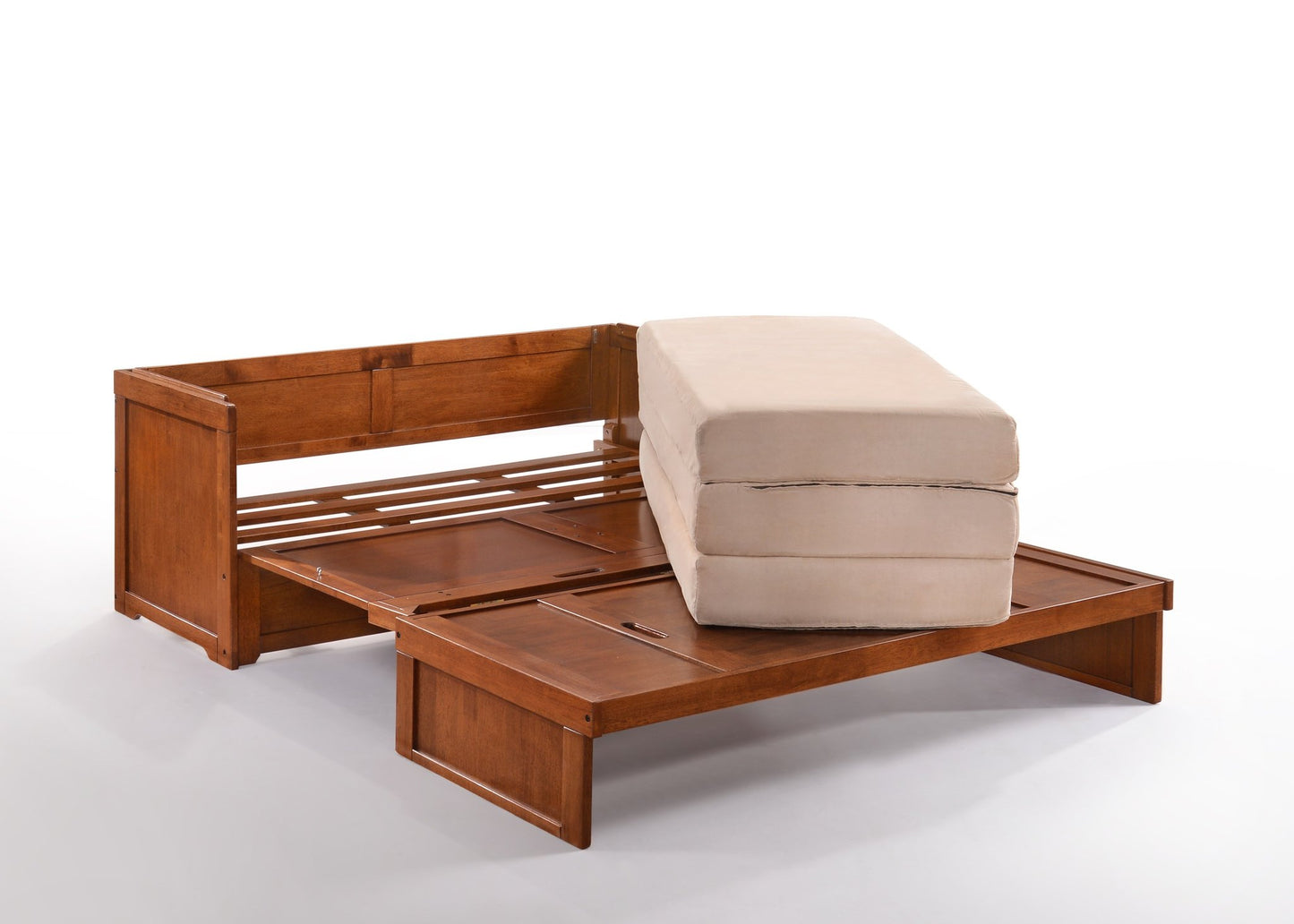 Night & Day Cube Stonewash Queen Murphy Cabinet Bed In A Box