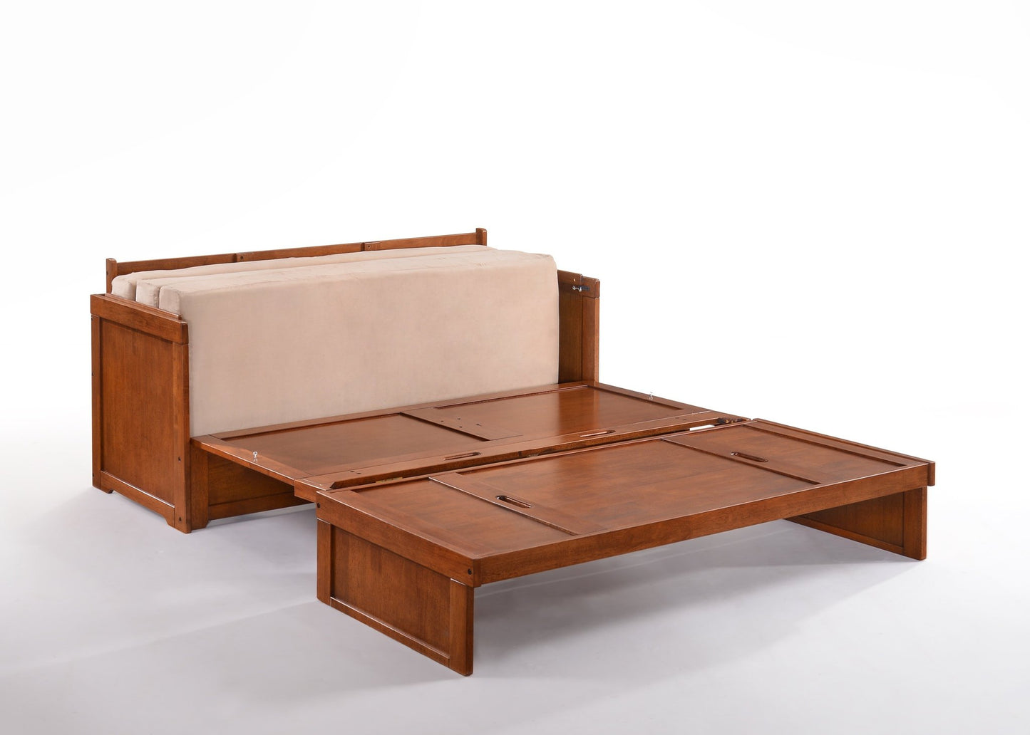 Night & Day Cube Stonewash Queen Murphy Cabinet Bed In A Box