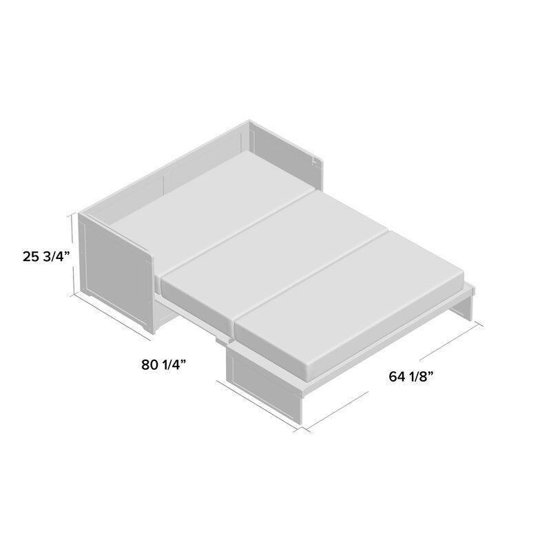 Night & Day Cube Stonewash Queen Murphy Cabinet Bed In A Box