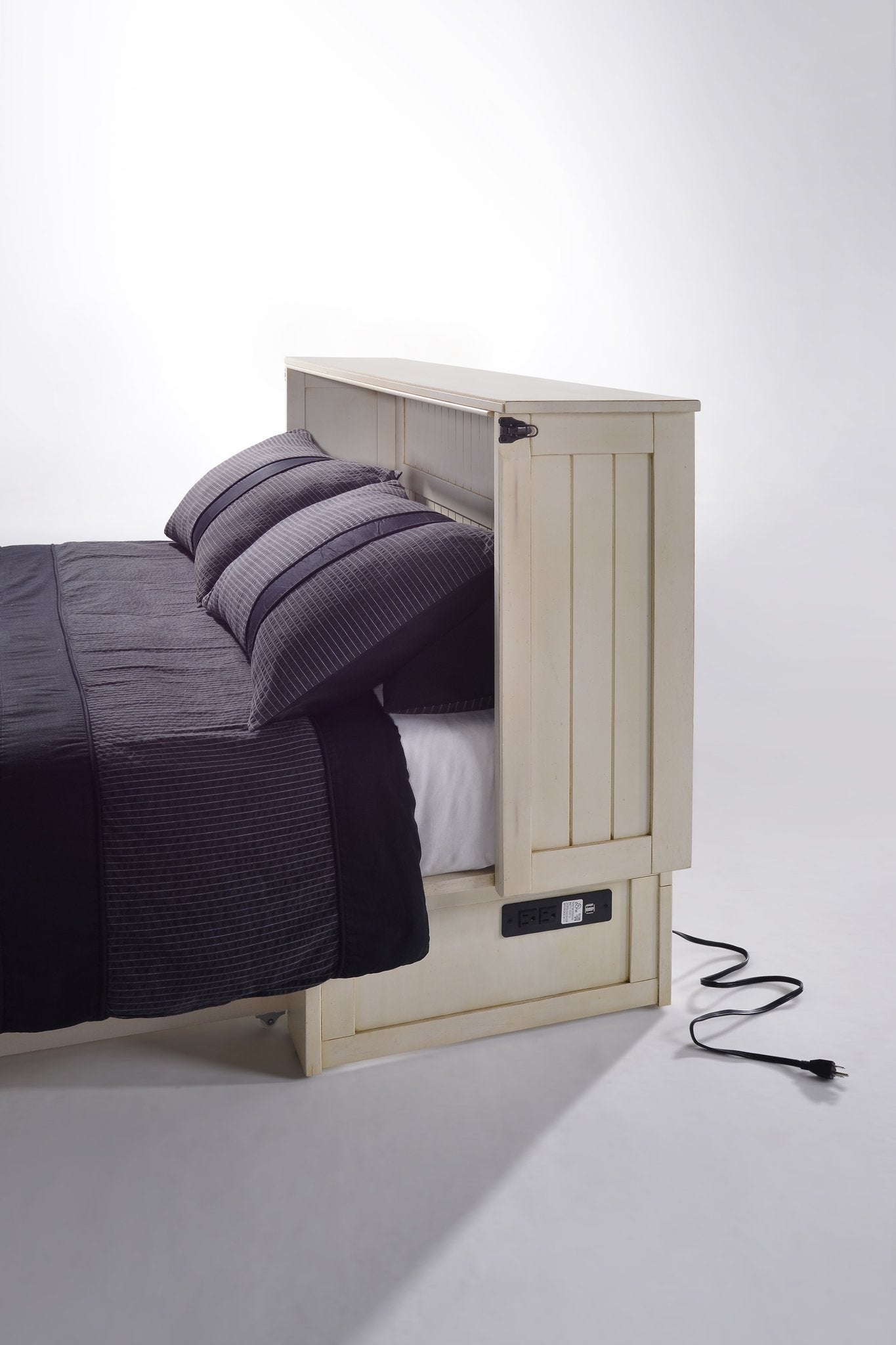 Night & Day Daisy Buttercream Queen Murphy Cabinet Bed In A Box