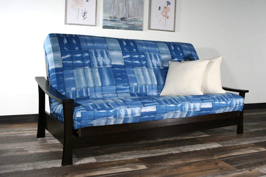 Pagoda Black Walnut Full Wall Hugger Futon Frame (KD) - Futons 4 Less