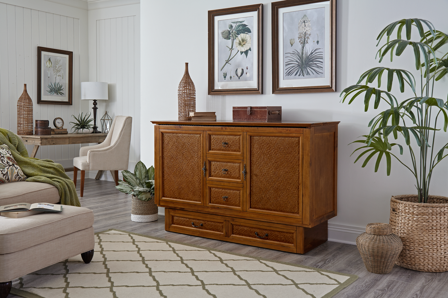 Arason Creden-ZzZ Kingston Queen Murphy Cabinet Bed In A Box