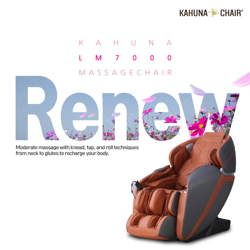 Kahuna Massage Chair Heated Full Body With Voice Recognition LM-7000 Brown