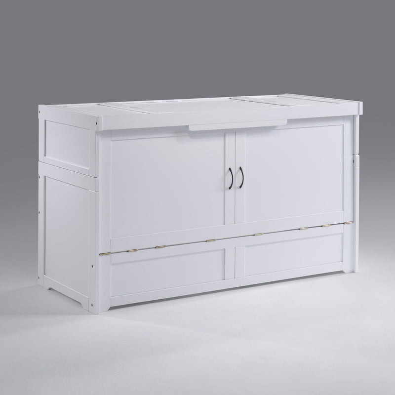 Cube Queen Murphy Cabinet Bed White - Futons 4 Less