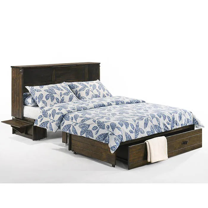 Night and Day Ranchero Wildwood Brown Murphy Cabinet Bed In A Box