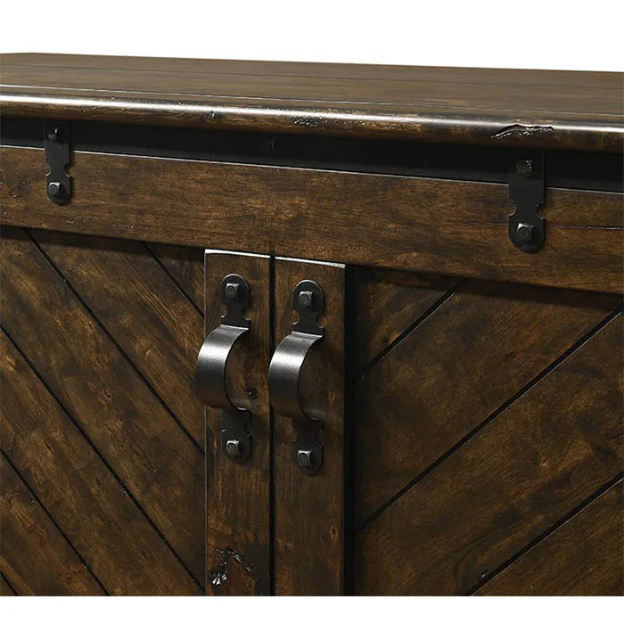 Night and Day Ranchero Wildwood Brown Murphy Cabinet Bed In A Box