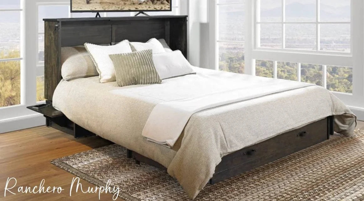 Night and Day Ranchero Wildwood Brown Murphy Cabinet Bed In A Box