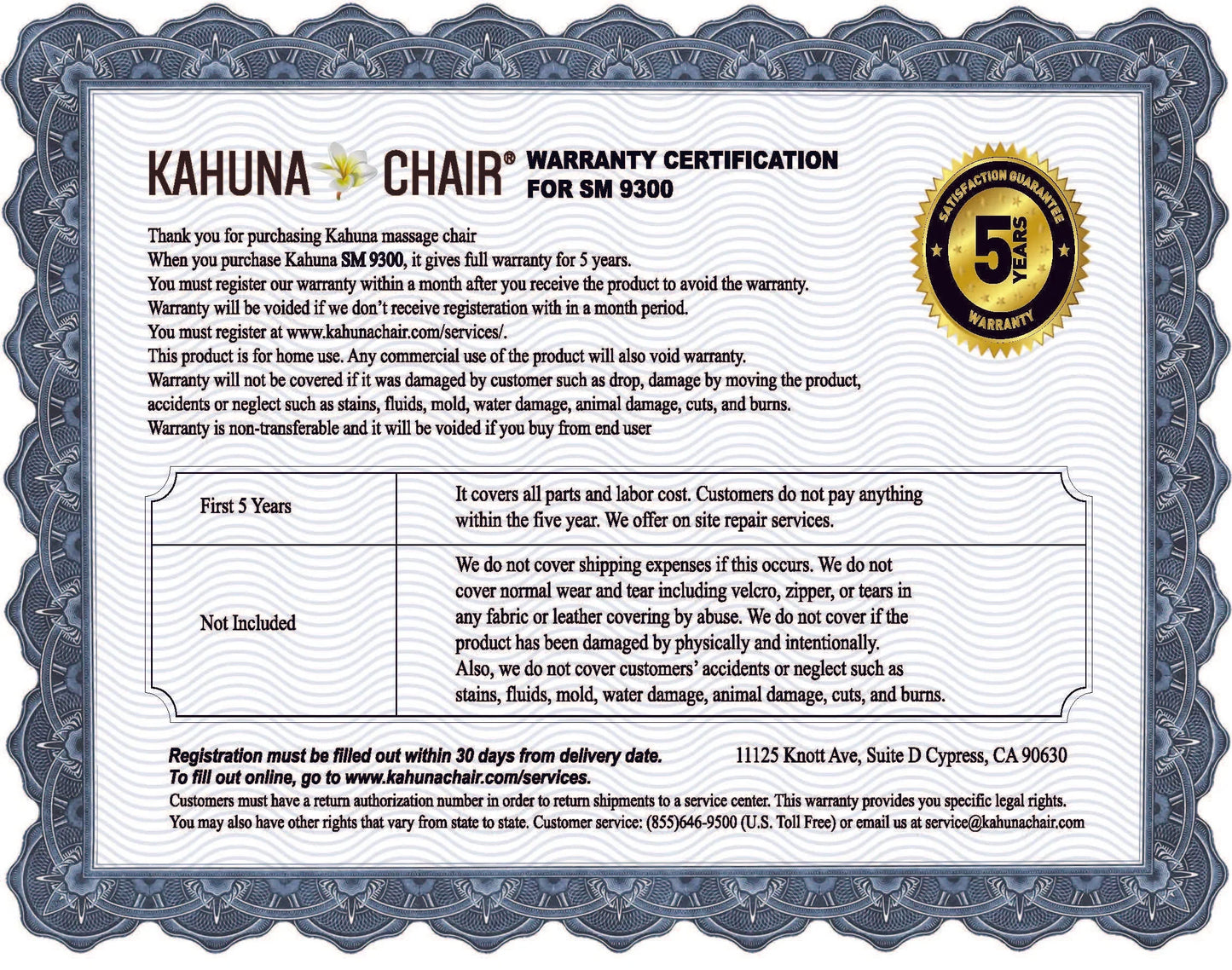 Kahuna Massage Chair 4D+@ Dual AIR Float Full Body Infrared Heating With Voice Recognition Flex HSL-Track SM-9300 Black