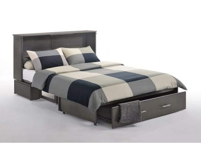 Sagebrush Queen Murphy Cabinet Bed Stonewash - Futons 4 Less