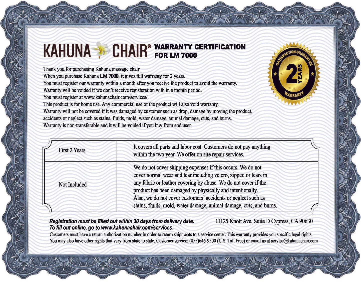 Kahuna Massage Chair Heated Full Body With Voice Recognition LM-7000 Brown