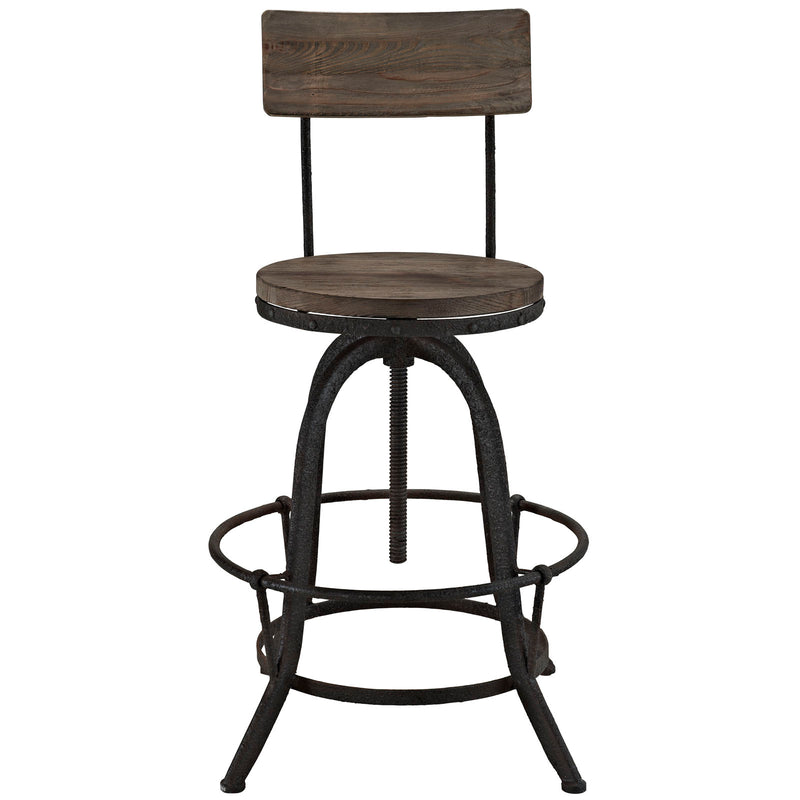 Procure Bar Stool Set of 4 Brown by Modway