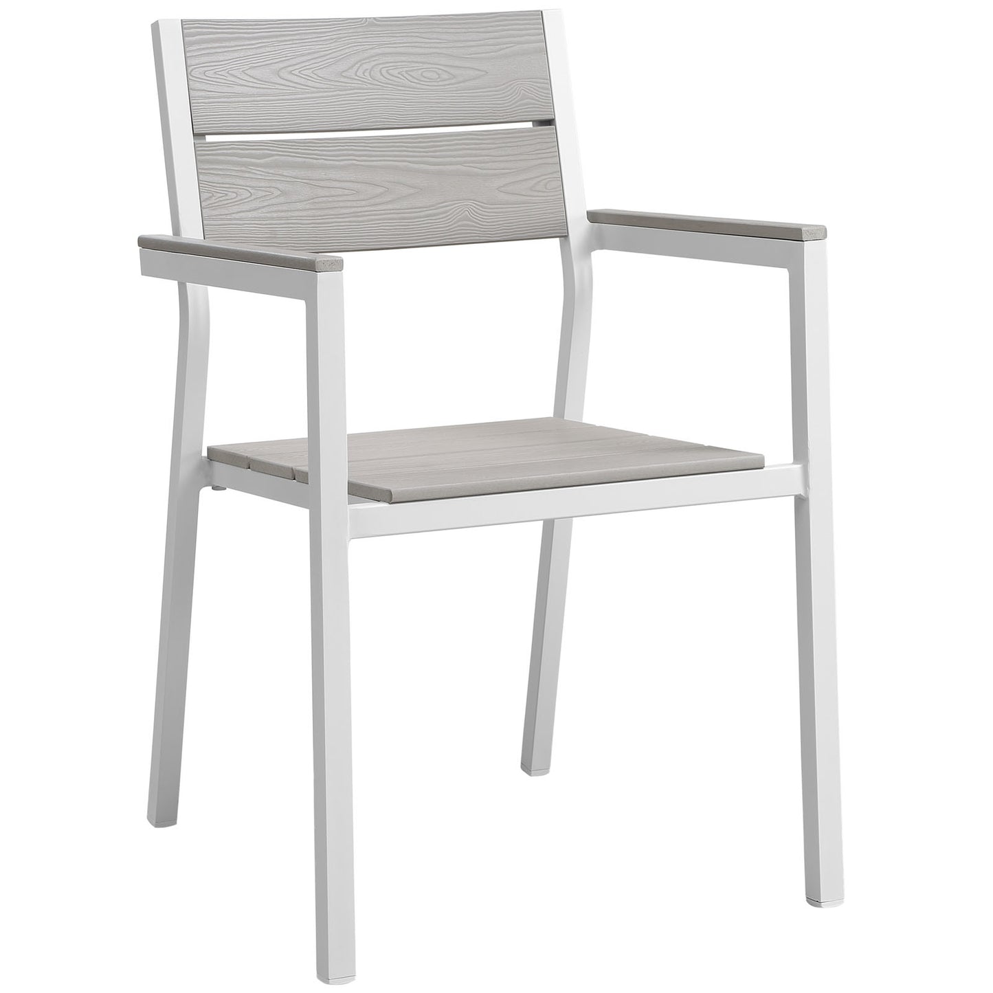 Maine 5 Piece Outdoor Patio Dining Set Arm Chairs by Modway