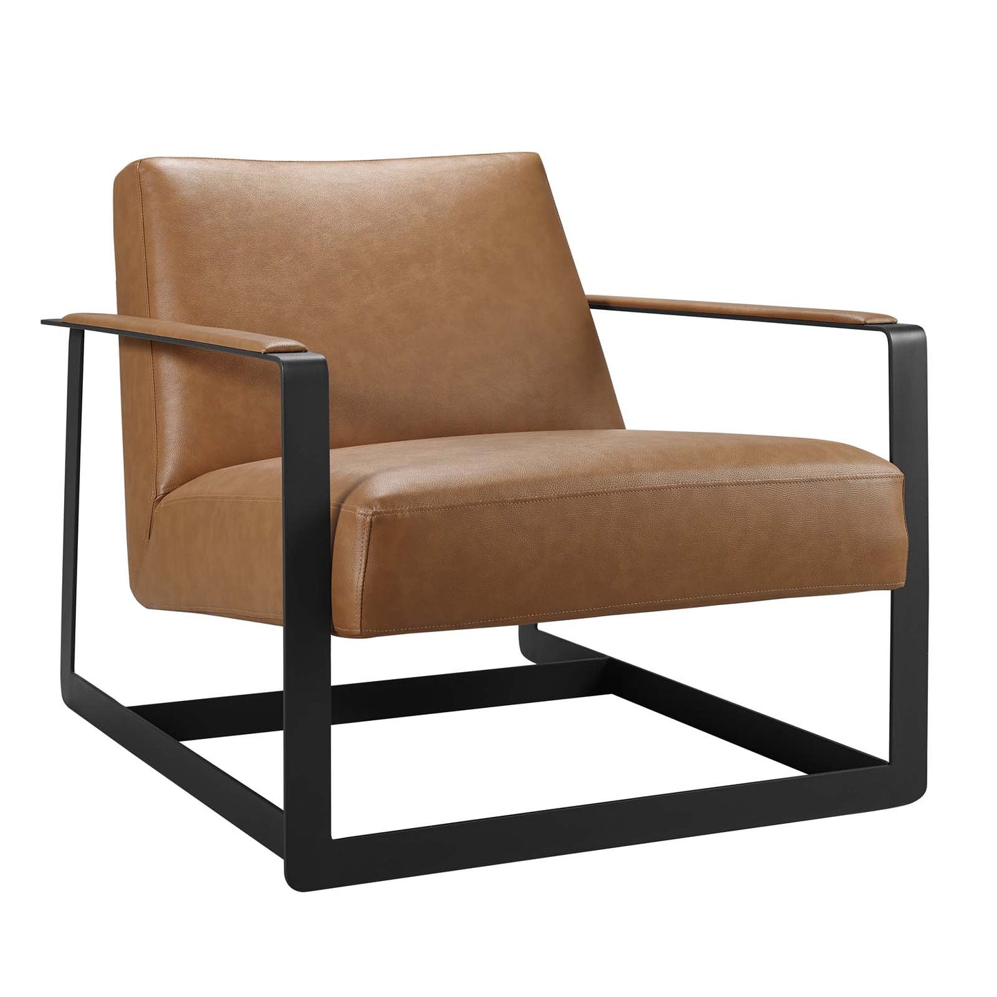Seg Vegan Leather Upholstered Vinyl Accent Chair by Modway