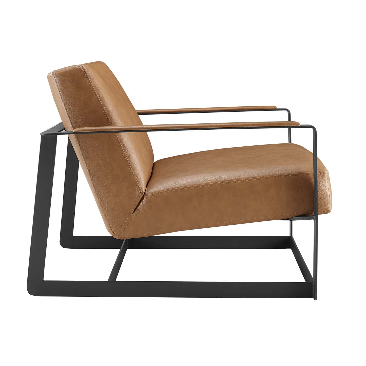 Seg Vegan Leather Upholstered Vinyl Accent Chair by Modway