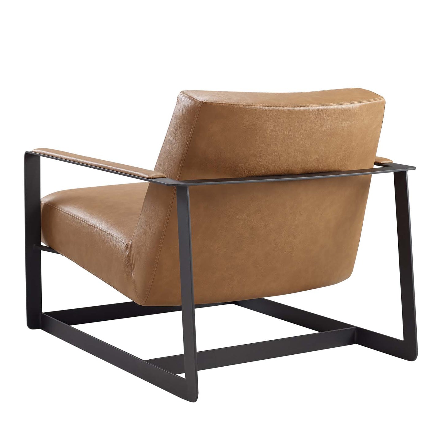Seg Vegan Leather Upholstered Vinyl Accent Chair by Modway