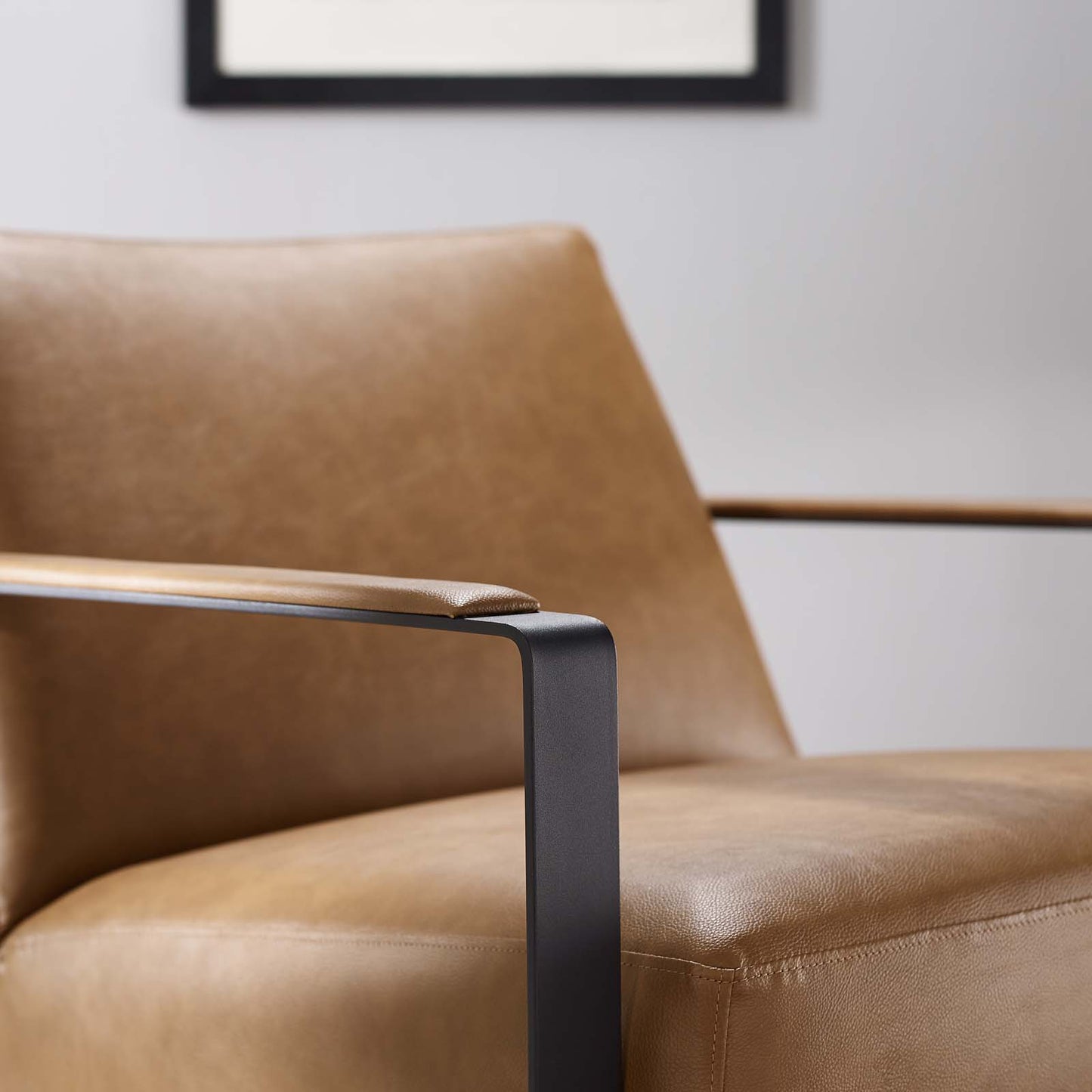 Seg Vegan Leather Upholstered Vinyl Accent Chair by Modway