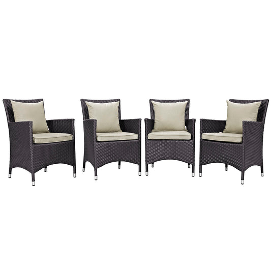 Convene 4 Piece Outdoor Patio Dining Set by Modway