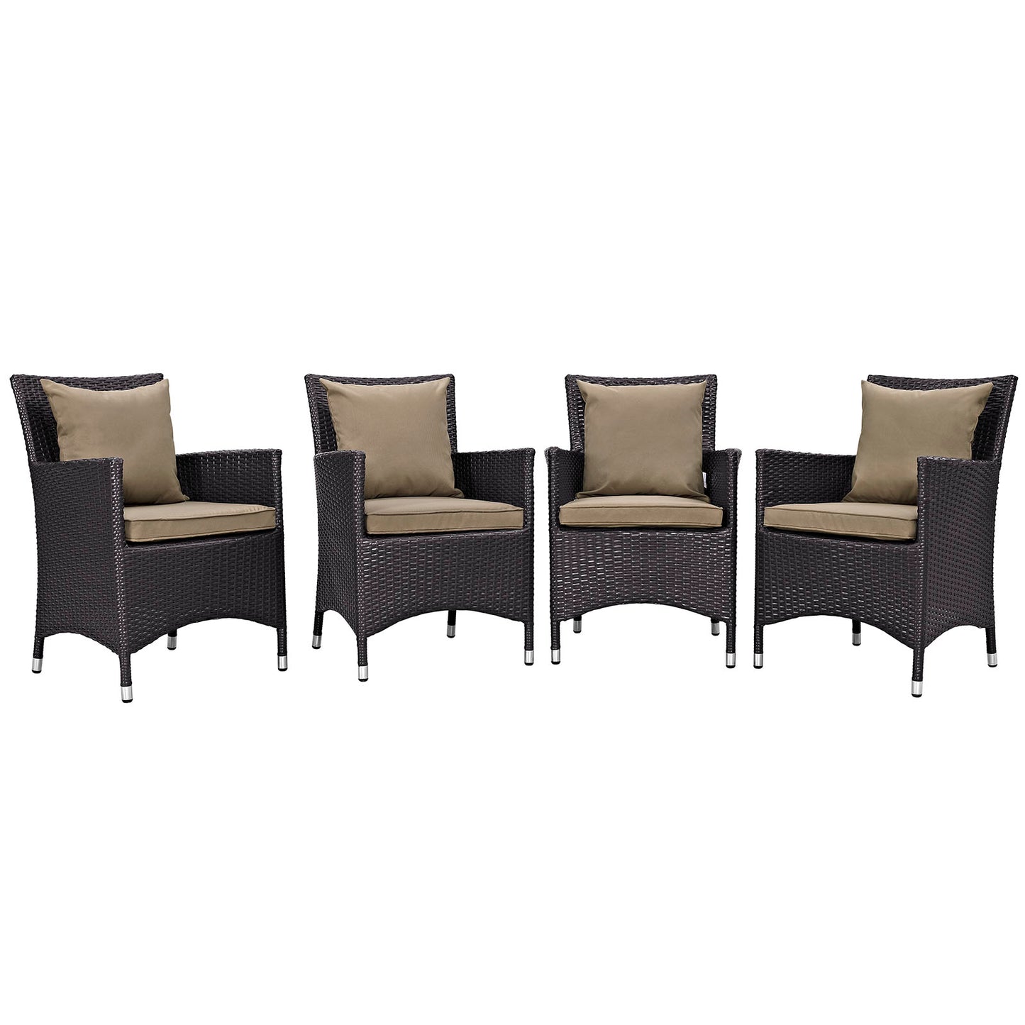 Convene 4 Piece Outdoor Patio Dining Set by Modway