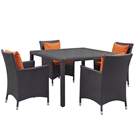Convene 5 Piece Outdoor Patio Dining Set by Modway