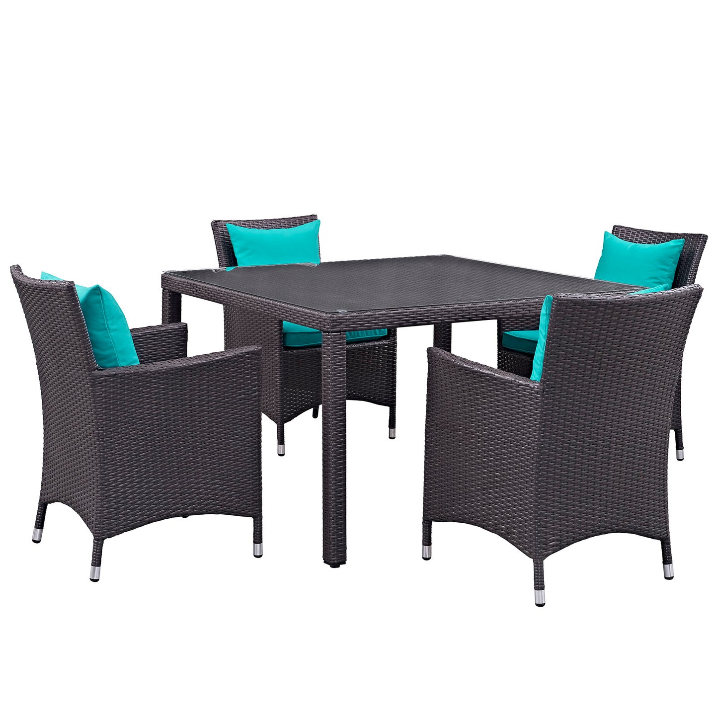 Convene 5 Piece Outdoor Patio Dining Set by Modway
