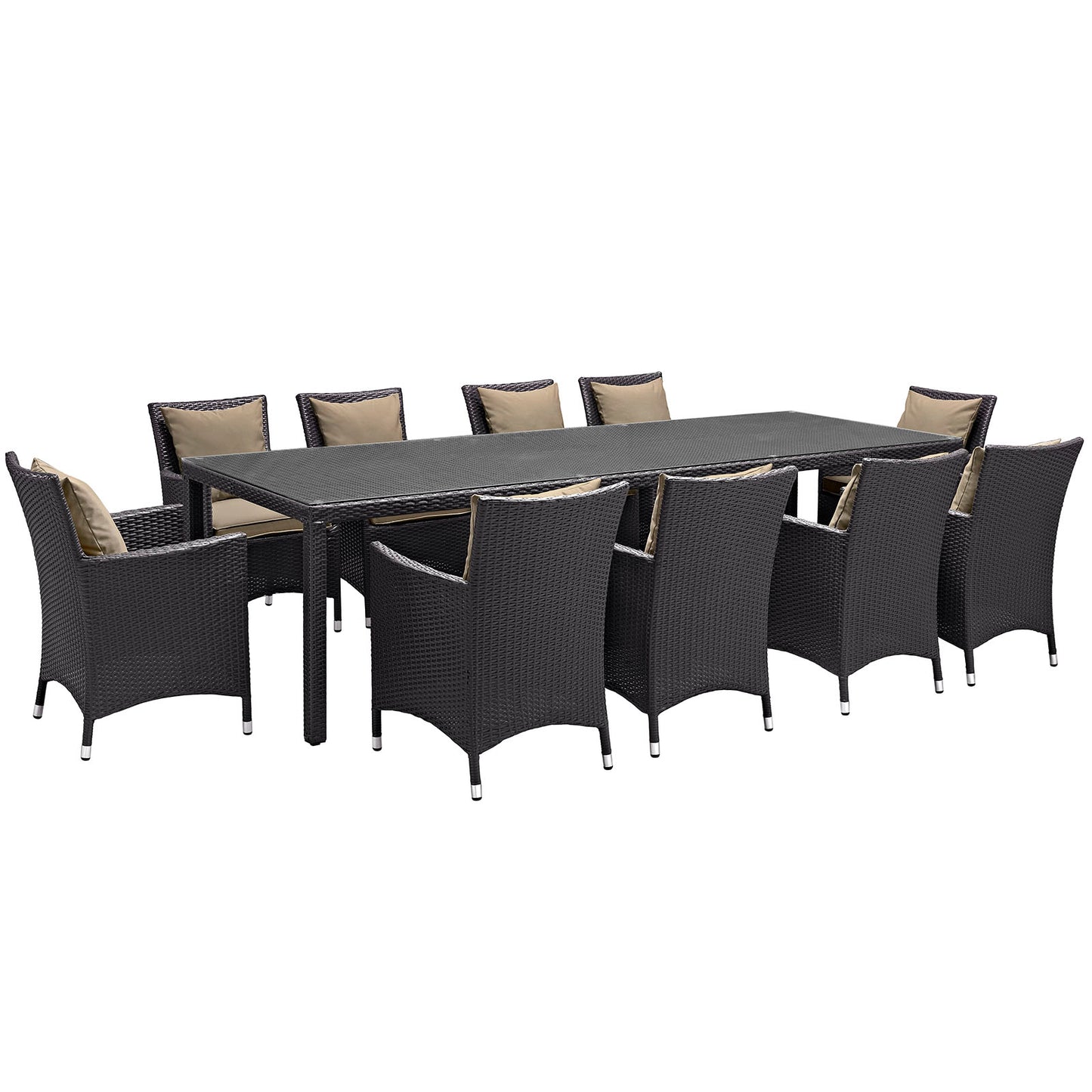 Convene 11 Piece Outdoor Patio Dining Set by Modway