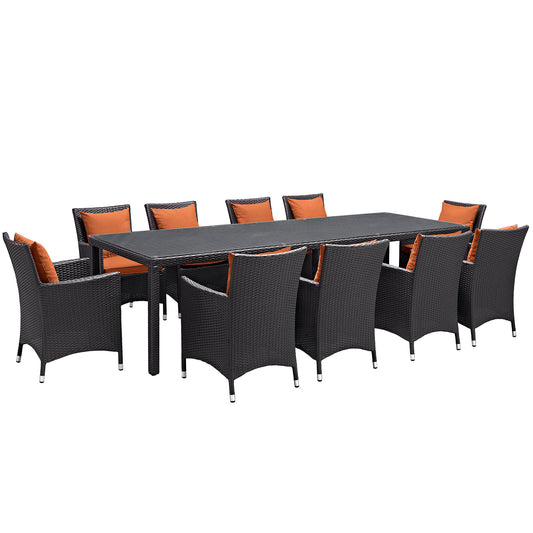 Convene 11 Piece Outdoor Patio Dining Set by Modway
