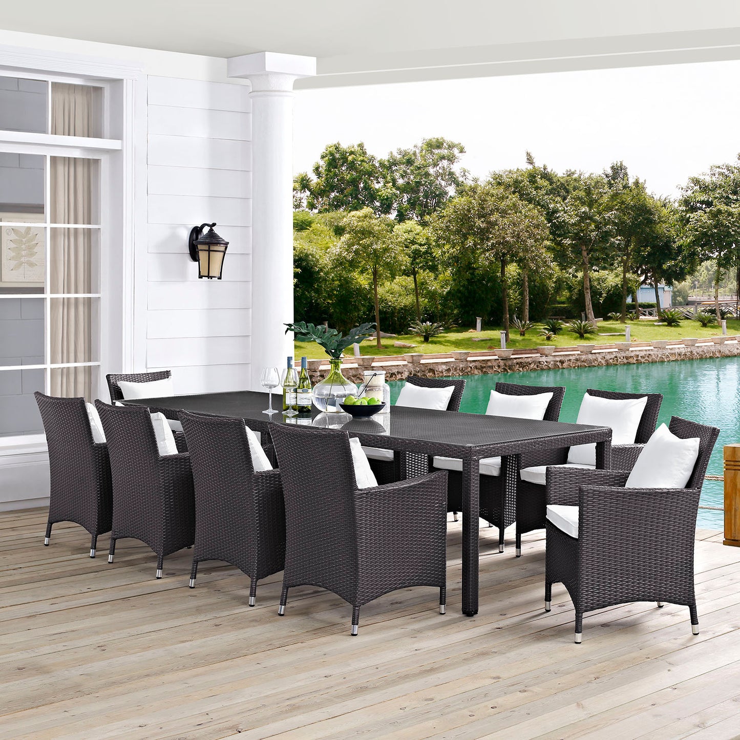 Convene 11 Piece Outdoor Patio Dining Set by Modway
