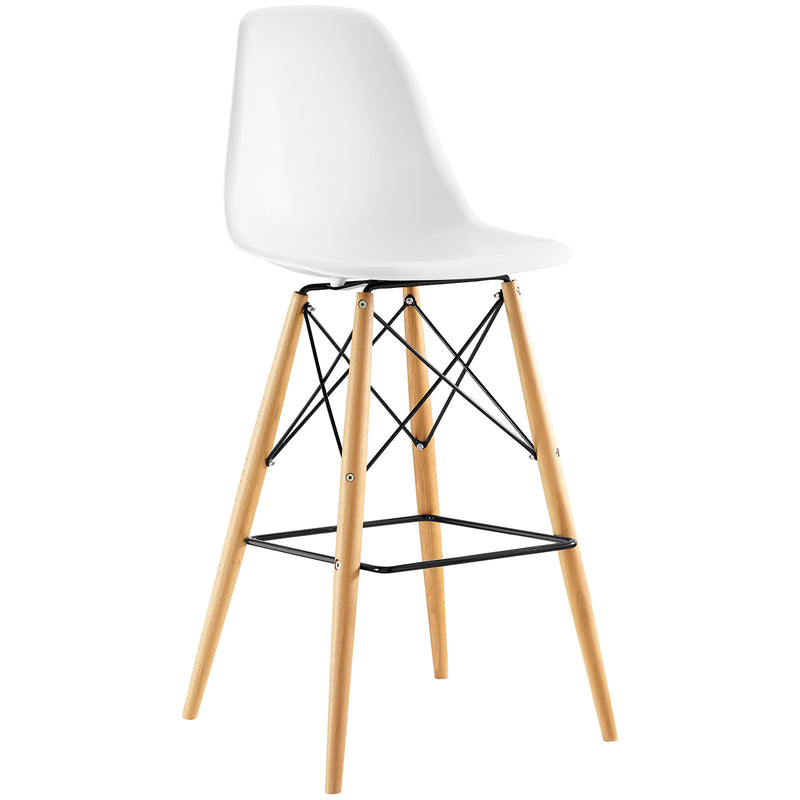 Pyramid Dining Side Bar Stool Set of 4 by Modway