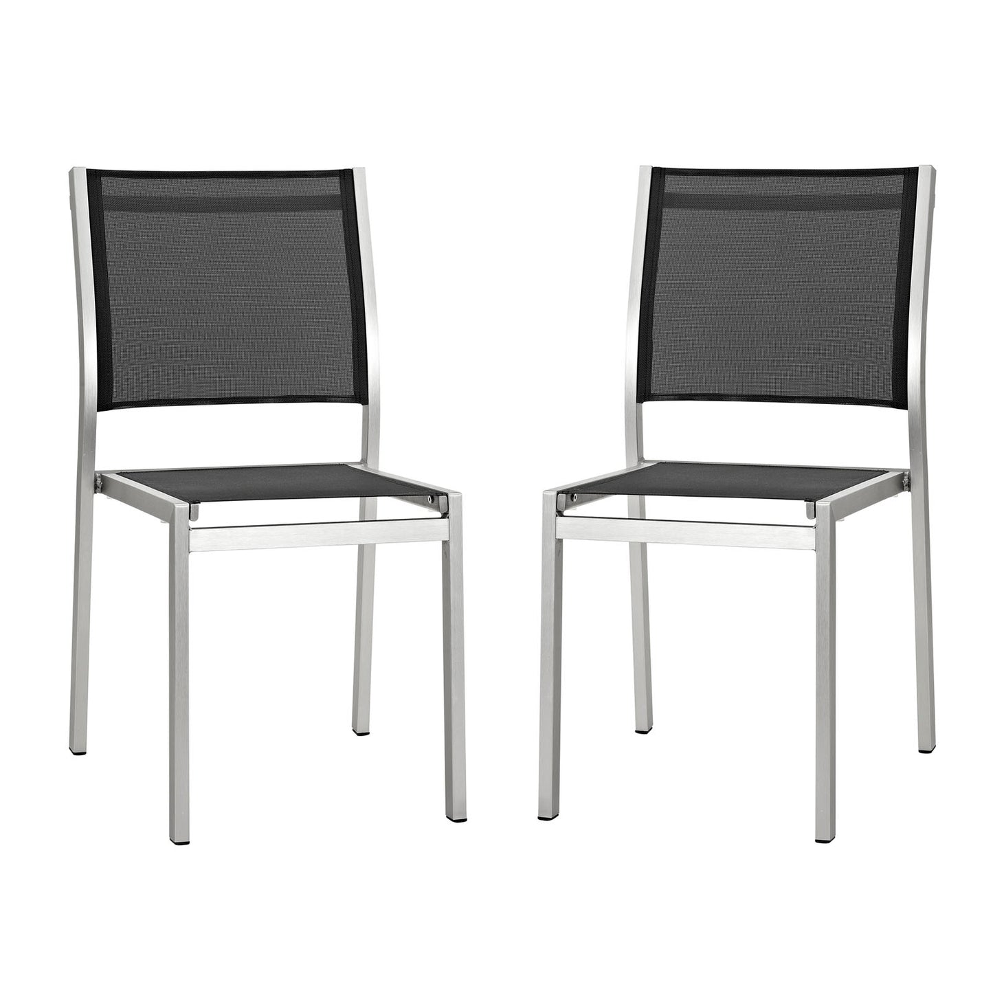 Shore Side Chair Outdoor Patio Aluminum Set of 2 by Modway