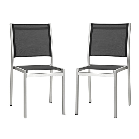 Shore Side Chair Outdoor Patio Aluminum Set of 2 by Modway