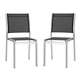 Shore Side Chair Outdoor Patio Aluminum Set of 2 by Modway